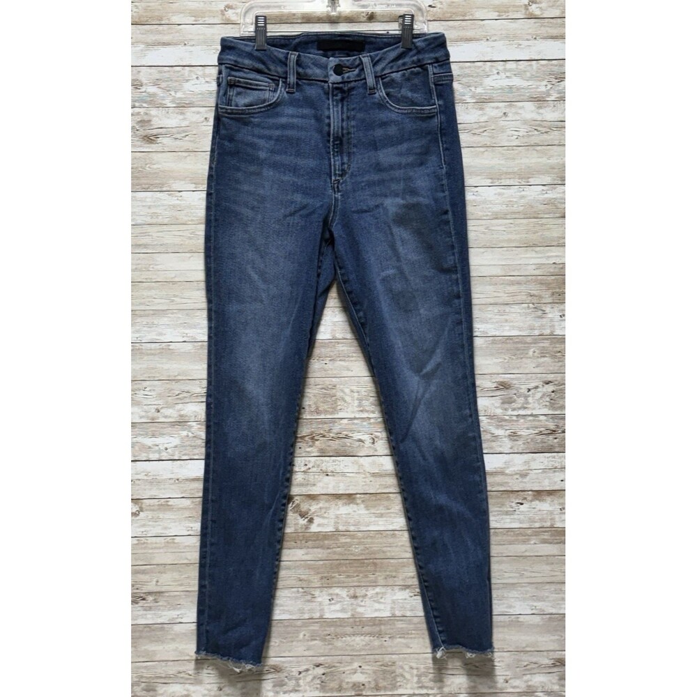 Joes Jeans HI Rise Honey Curvy Skinny Ankle Jeans Womens 28 Raw Hem
